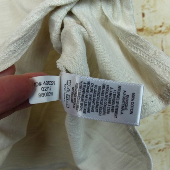 Express One Eleven Graphic Tank Womens S Ivory Cream Always Chillin Beach Summer - Picture 9 of 10